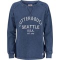 CUTTER & BUCK Thorp Denim Crew Ladies Denim sininen painatuksella (581)