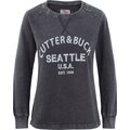 CUTTER & BUCK Thorp Denim Crew Ladies Denim musta painatuksella (92155)