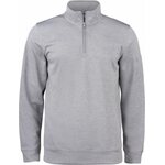 CLIQUE Basic Active -lasten puolivetoketjullinen collegepaita Meleerattu harmaa (95)