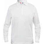 CLIQUE Basic Polo L/S Junior White (00)