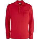 CLIQUE Basic Polo LS Pocket Red (35)