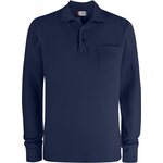 CLIQUE Basic Polo LS Pocket Dark navy (580)
