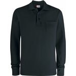 CLIQUE Basic Polo LS Pocket Black (99)