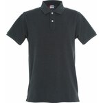 CLIQUE Stretch Premium Polo Antracite melange (955)