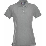 CLIQUE Stretch Premium Polo Ladies Grey melange (95)