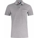 CLIQUE Basic Polo Pocket Grey melange (95)
