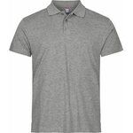 CLIQUE Single Jersey Polo Grey melange (95)