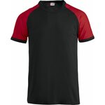 CLIQUE Raglan-T Black/red (9935)