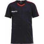 CRAFT Progress Jersey Contrast Jr Black/bright red (9430)