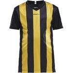 CRAFT Progress Jersey Stripe Jr Black/sweden yellow (9552)