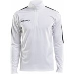 CRAFT Progress Halfzip Ls Tee M White (1900)