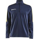 CRAFT Progress Halfzip Ls Tee M Navy/Sweden yellow (390552)
