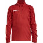 CRAFT Progress Halfzip Ls Tee Jr Bright red (1430)