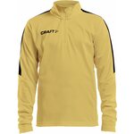 CRAFT Progress Halfzip Ls Tee Jr Sweden yellow/black (552999)