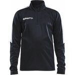 CRAFT Progress Halfzip Ls Tee Jr Black/white (9900)