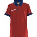 CRAFT PRO Control Poloshirt Jr Bright red/navy (430390)