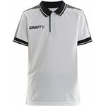 CRAFT PRO Control Poloshirt Jr White/black (900999)