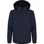 CLIQUE Classic Softshell Jacket Junior Tummansininen (580)