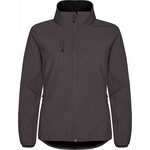 CLIQUE Classic Softshell Jacket Lady Tumman harmaa (945)