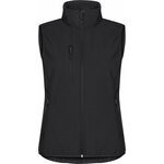 CLIQUE Classic -naisten softshell-liivi Musta (99)