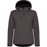 CLIQUE Classic Softshell Hoody Lady Tumman harmaa (945)