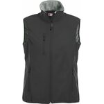 CLIQUE Basic -naisten softshell-liivi Musta (99)