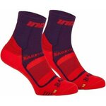 INOV-8 Race Elite Pro -kilpailusukat (tuplapakkaus) Violetti/punainen