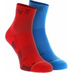 INOV-8 Trail Fly Sock (twin pack) Blue/red