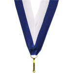 Mitalinauha 22 mm Valkoinen/sininen