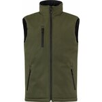 CLIQUE Padded -miesten topattu softshell-liivi Sumunvihreä (75)