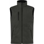 CLIQUE Padded -miesten topattu softshell-liivi Tumman harmaa (945)