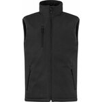 CLIQUE Padded -miesten topattu softshell-liivi Musta (99)