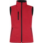 CLIQUE Padded -naisten topattu softshell-liivi Punainen (35)