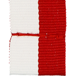 Q-mitalinauha 20 mm Valkoinen/punainen