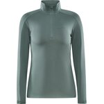 CRAFT CORE Gain -naisten puolivetoketjullinen välikerrospaita Timjami (626000)
