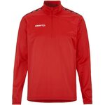 CRAFT Squad Go -miesten puolivetoketjullinen treenitakki Kirkkaan punainen (430000)