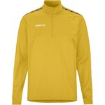 CRAFT Squad Go -miesten puolivetoketjullinen treenitakki Ruotsin keltainen (552000)