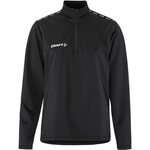 CRAFT Squad Go -naisten puolivetoketjullinen treenitakki Musta (999000)