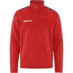 CRAFT Squad Go -lasten puolivetoketjullinen treenitakki Kirkkaan punainen (430000)