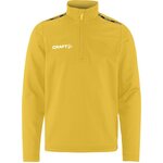 CRAFT Squad Go -lasten puolivetoketjullinen treenitakki Ruotsin keltainen (552000)