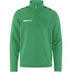 CRAFT Squad Go -lasten puolivetoketjullinen treenitakki Vihreä (651000)