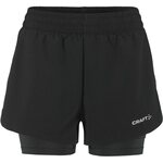 CRAFT ADV Essence 2-in-1 shorts 2 W Musta (999000)