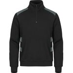 CLIQUE Ambition -unisex-mallinen puolivetoketjullinen collegepaita Lyijy (96)