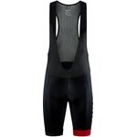 CRAFT CORE Endurance Bib Shorts M Musta/kirkkaan punainen (999430)