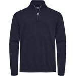 CUTTER & BUCK Oakville -miesten puolivetoketjullinen neulepusero Tummansininen (580)