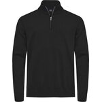 CUTTER & BUCK Oakville -miesten puolivetoketjullinen neulepusero Musta (99)