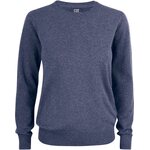 CUTTER & BUCK Oakville Crewneck Ladies Meleerattu laivastonsininen (554)