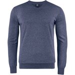 CUTTER & BUCK Oakville V-neck Men Meleerattu laivastonsininen (554)