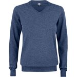 CUTTER & BUCK Oakville V-neck Dames Meleerattu laivastonsininen (554)