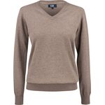 CUTTER & BUCK Oakville V-neck Dames Nougat melansi (834)